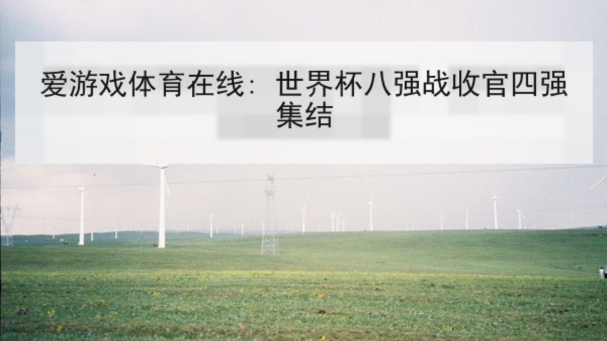 爱游戏体育在线: 世界杯八强战收官四强集结